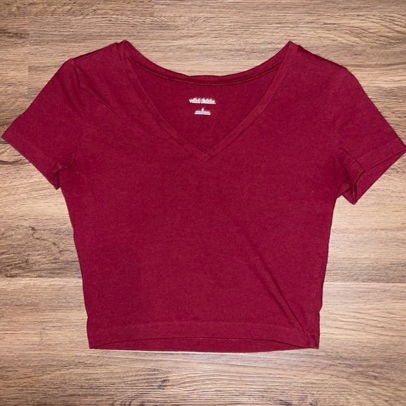 wild fable Tops - 5 for $20 - Wild Fable Burgundy Crop Top